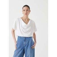 Cotton Rich Cowl Neck T-Shirt
