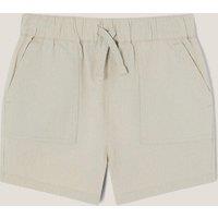 Cotton Rich Shorts with Linen (2-13 Yrs)