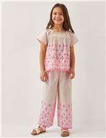 Cotton Rich Broderie Top (3-13 Yrs)