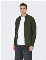 Regular Fit Cotton Linen Blend Shirt