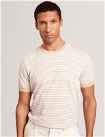 Pure Cotton Striped T-Shirt
