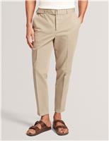 Regular Fit Cotton Rich Tapered Chinos