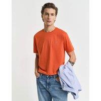 GANT Pure Cotton Crew Neck T-Shirt Orange