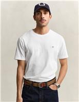 GANT Pure Cotton Crew Neck T-Shirt Orange
