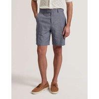 Ted Baker Linen Rich Lightweight Shorts Navy