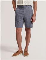 Ted Baker Linen Rich Lightweight Shorts Navy