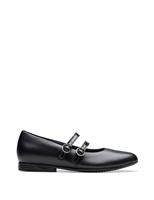 Black Leather School Shoes (3 Large-7 Large)