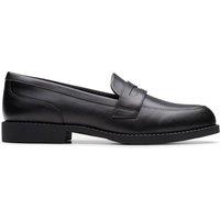 Clarks Kids' Leather Loafers (3 Large-6 Large) Black