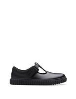 Leather Riptape School Shoes (10 Small - 12 Small)