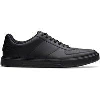 Clarks Leather Lace Up Trainers Black