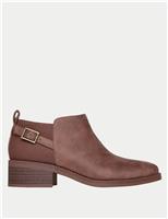Skechers BOBS Wander Luxe Ankle Boots Brown