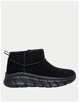 Leather Platform Ankle Boots