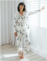 Cotton Rich Giraffe Print Revere Pyjama Set