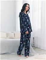 Maternity Cotton Rich Moon Print Pyjama Set