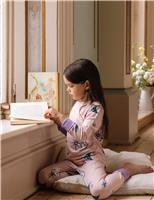 Moon Print Crew Neck Cuffed Pyjamas (1-12 Yrs)