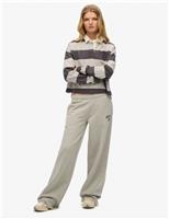 Pure Cotton Wide Leg Joggers