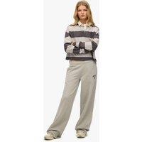 Superdry & Co Pure Cotton Wide Leg Joggers Grey