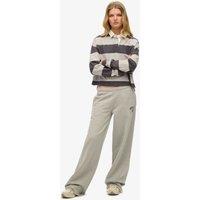 Superdry & Co Pure Cotton Wide Leg Joggers Grey