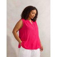 V Neck Sleeveless Blouse