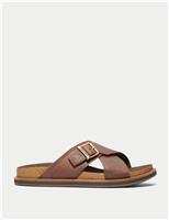 Amelfi Vibes Leather Slip-On Sandals