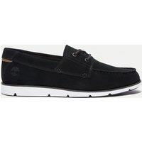 Timberland Grafton Bay Leather Boat Shoes Black