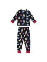 Crew Neck Printed Family Christmas Pyjama Set(1-12 Yrs)