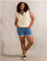 Cotton Rich Denim Shorts