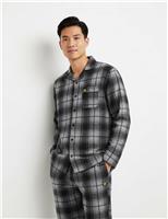 Lyle & Scott Cotton Rich Checked Pyjama Set Grey Mix