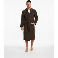 Lyle & Scott Cotton Blend Dressing Gown Brown