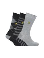 3 Pack Patterned Cotton Rich Socks