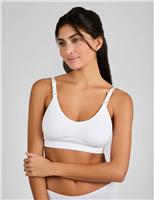 JoJo Maman Bb Maternity Non Wired Nursing Bra (B-DD) White