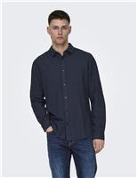 Slim Fit Linen Blend Shirt