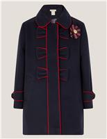 Collared Bow Coat (3-15 Yrs)