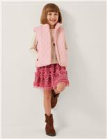 Floral Quilted Reversible Gilet (3-13 Yrs)