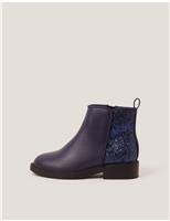 Kids Glitter Ankle Boots (9 Small - 4 Large)