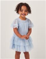 Tulle Beaded Flower Dress (0-3 Yrs)