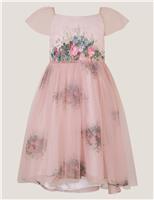 Baby Charlotte Floral Tulle Dress Pink