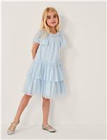 Embellished Tulle Tiered Dress (3-15 Yrs)