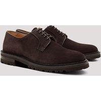 Hawes & Curtis Suede Derby Shoes Brown