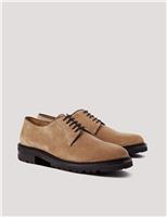 Hawes & Curtis Suede Derby Shoes Tan