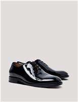 Hawes & Curtis Patent Leather Oxford Shoes Black
