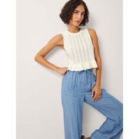 Cotton Rich Ruffle Knitted Top