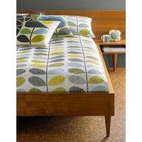 Orla Kiely Pure Cotton Scribble Stem Duvet Cover Duck Egg