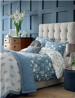Laura Ashley Pure Cotton Sateen Parterre Bedding Set Light Blue Mix