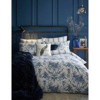 Laura Ashley Pure Cotton Sateen Tuleries Bedding Set Dark Navy Mix