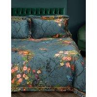 Timorous Beasties Pure Cotton Bloomsbury Garden Bedding Set Navy Mix