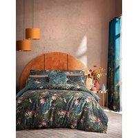 Graham & Brown Pure Cotton Night Garden Bedding Set Navy Mix