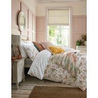 Laura Ashley Pure Washed Cotton Mountney Garden Bedding Set Pink Mix
