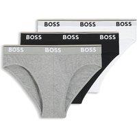 Boss 3 Pack Power Cotton Rich Logo Waistband Briefs Multi