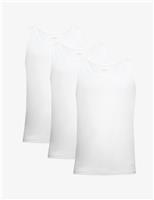 3 Pack Pure Cotton Tank Tops